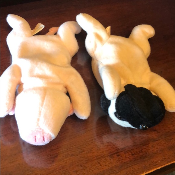 EUC Pig (Squealer) & Pug (Pugsly) Beanie Babies - Picture 4 of 15